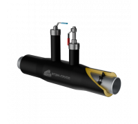 Кран шаровой DN40 с воздушником, Ст 3сп (ГОСТ 3262—75) Ду40(48,0) - ППУ ПЭ
